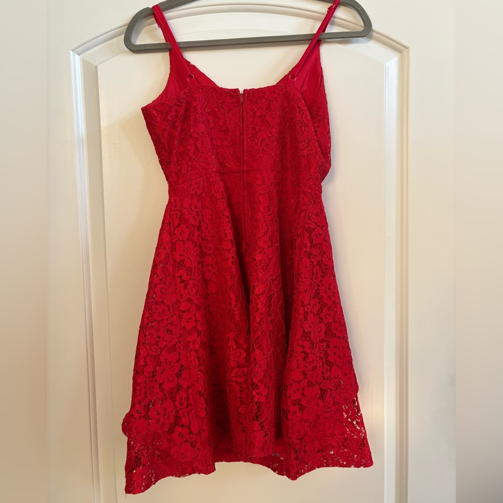 Speechless Red Lace Dress